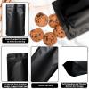 100 Pack Mylar Smell Proof Bags, Resealable Black Stand Up Pouch Bags Foil Sealable Bags for Packaging, 5.57.8 Inch view 2