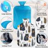 Hsnar Hot Water Bottle with Bears Trees Cover 2L Hot Water Bag for Hot and Cold Compress Hand Feet Warmer PVC Hot Water Bottles for Cramps Pain Relief view 4