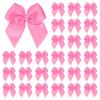 M METERXITY 50-Pack Mini Craft Ribbon Bow 1x1 Inch Checkered Fabric Satin Ribbon Bows Boutique for Craft DIY/Treat Bags/Hair Bow Sewing/Wedding/Birthday/Party/Christmas [Medium Pink] view 1