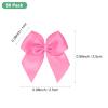 M METERXITY 50-Pack Mini Craft Ribbon Bow 1x1 Inch Checkered Fabric Satin Ribbon Bows Boutique for Craft DIY/Treat Bags/Hair Bow Sewing/Wedding/Birthday/Party/Christmas [Medium Pink] view 3