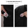Square Pill Box Denmark Danish Flag Pill Case 2 Compartment Medicine Pill Organizer for Purse & Pocket Portable Travel Pillbox Medicine Vitamin Cod Liver Oil Storage Box Organizer view 4