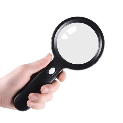 ELUKHT Lighted Magnifying Glass for Seniors, Maps, Jewelry, Coins, Watches and Computer Repair, Hobbies, Stamps, 10X
