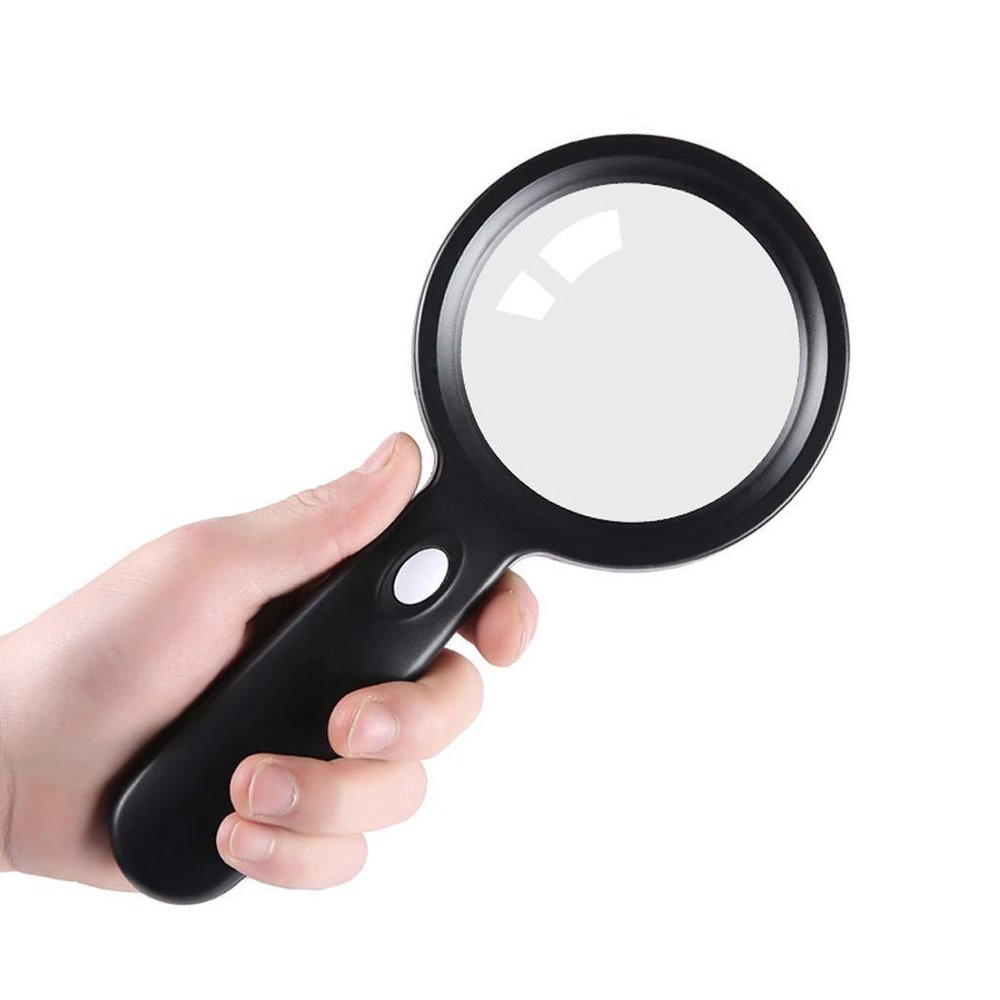 ELUKHT Lighted Magnifying Glass for Seniors, Maps, Jewelry, Coins, Watches and Computer Repair, Hobbies, Stamps, 10X