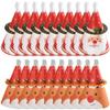 Luxylei Christmas Candy Boxes 20 Pcs Cute Santa Claus Reindeer Christmas Boxes DIY Holiday Party Favor Gift Boxes Xmas Supplies view 1
