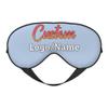Custom Sleep Mask with Photo Text Logo, Customized Blackout Eye Cover with Adjustable Strap for Travel Offices, LightSteelBlue view 1