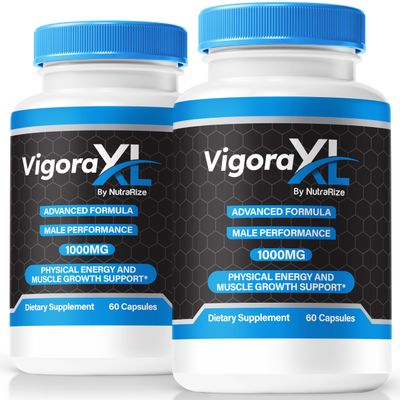 (2 Pack) Vigora XL - Official Formula for Men to Maintain Male Performance, All-Natural Formula to Support Stamina and Energy Levels, Health & Wellness Pills, Vigora XL ME Review (120 Capsules)