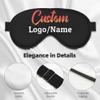 Custom Funny Sleep Mask for Men Women Add Your Picture Logo Text, Personalized Blackout Eyes Cover for Sleeping, Travel, Airplane, Office Rest, Black view 3