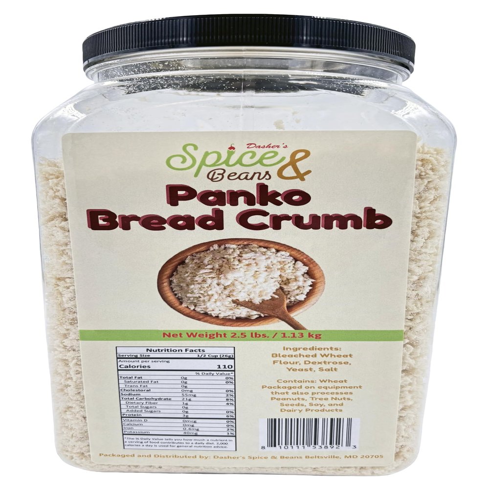 Panko Bread Crumbs | Japanese Style | By Dasher's Spice & Beans | 2.5 lbs.
