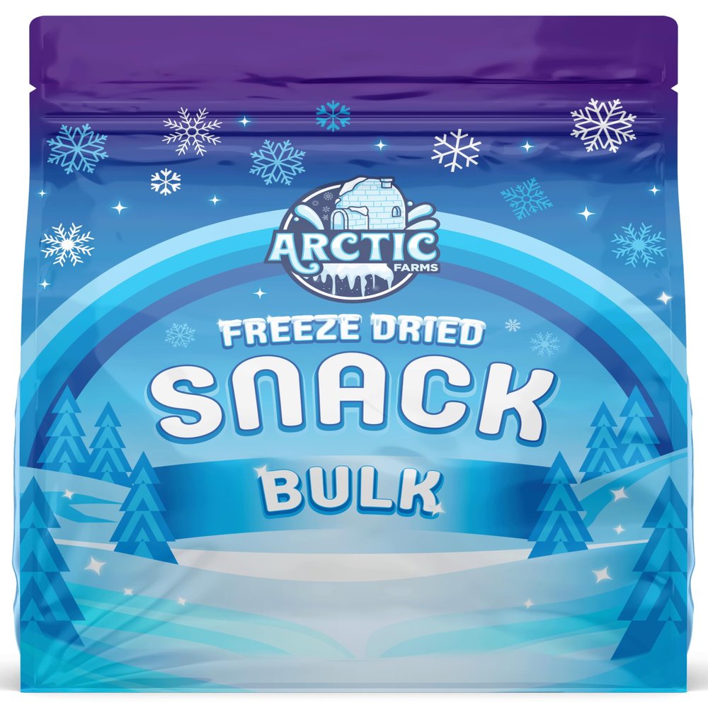 Arctic Farms Freeze Dried Garden Vegetable Sweet Corn Bulk Bag (2lb, Super Sweet White corn)
