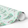 Preppy Christmas Wrapping Paper Girly Xmas Gift Wrap Sister Christmas Gift Wrap Bow Pink Mint Wrapping Paper Preppy Tree view 4