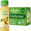 Elixir Shots, Ginger Lemon Wellness Shot with 100% Cold-Pressed Organic Ingredients, No Added Sugars or Artificial Ingredients, Defense Supershot, 12-Pack view 1