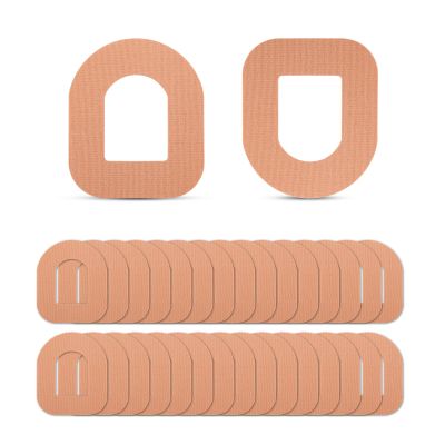 30pcs Adhesive Patches for Omnipod 5, Waterproof Sensor Cover Sweatproof Sensor Overpatch Insulin Sensor Over Patch Sensor Sticker Tape Accessories Compatible with Omnipod 5 (Skin Color)