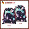 BGSHJVF Glittery Pretty Pattern Print Holiday Drawstring Gift Bags,Christmas Gift Wrapping Sacks Pouches For Xmas Presents Party Favor view 3