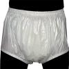Adult Plastic Pants, PVC Incontinence Safety Pants, / Physiological Pants/Anti-Side Leakage Incontinence Pants/Elderly Diapers are Soft, Quiet, and Reusable for Men and Women view 3