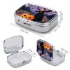 Square Pill Box Vampires Roam The Pumpkin Fields Pill Case 2 Compartment Medicine Pill Organizer for Purse & Pocket Portable Travel Pillbox Medicine Vitamin Cod Liver Oil Storage Box Organizer view 2
