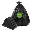 kaylowe Small Trash Bag,4 Gallon Bathroom Trash Can Liners 500 Count Mini Wholesale Garbage Bags for Hotel, Restaurant, Office,Classroom,Black view 1