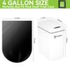 kaylowe Small Trash Bag,4 Gallon Bathroom Trash Can Liners 500 Count Mini Wholesale Garbage Bags for Hotel, Restaurant, Office,Classroom,Black view 2
