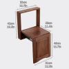 EMCXXCJQ Foldable Wall-Mounted Stool Hidden Wall Stools,Folding Stool Chair for Entryway,Space Saving for Balcony, Corridor, Porches (42X35CM/16.5X13.7IN) view 2