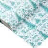 Personalized Preppy Christmas Wrapping Paper Chinoiserie Mint Green Holiday Gift Wrap Name Turquoise Christmas Wrapping Roll view 1