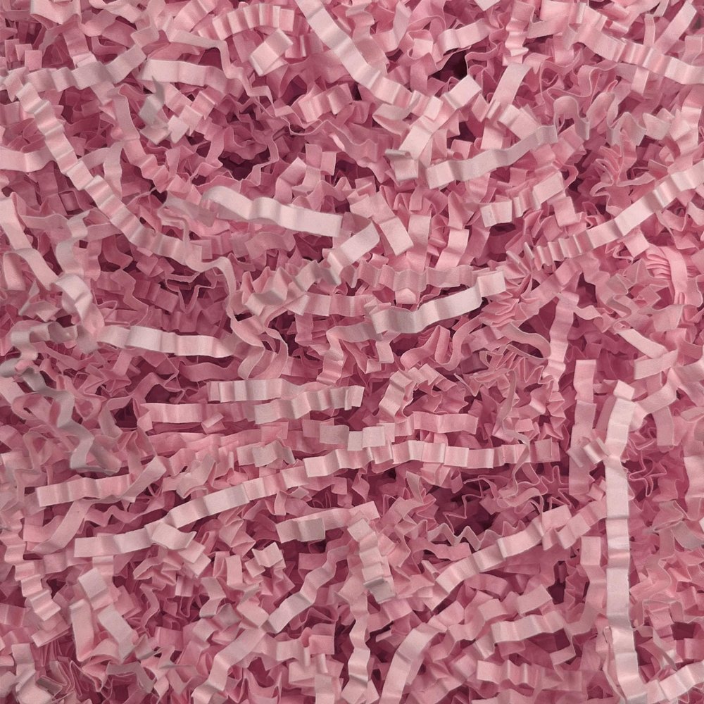 2LB Pink Crinkle Cut Paper Shred Filler, Paper Shreds for Basket Fillers, Birthday, Gift Wrapping, Anniversary, Wedding, Halloween, Valentine's Day, Christmas Women Grandma Girl Gift Decor Party Filler