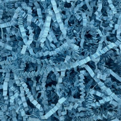 2LB Deep Blue Crinkle Cut Paper Shred Filler, Paper Shreds for Basket Fillers, Birthday, Gift Wrapping, Anniversary, New Years, Wedding, Halloween, Thanksgiving, Christmas Gift Decor Party Filler