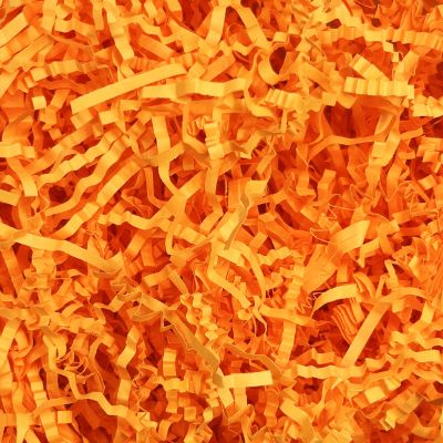2LB Crinkle Cut Paper Shred Filler, Paper Shreds for Basket Fillers, Birthday, Gift Wrapping, Anniversary, Wedding, Halloween, Thanksgiving, Christmas Gift Decor Party Filler (Fluorescent Orange)