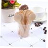 100pcs Wooden Spoons for Dessert Disposable Utensils Biodegradable Party Spoons Sample Scoops view 3