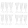 GRIRIW 12 Pack Disposable Transparent Glasses Bulk Stemless Wine Glasses for Party view 1