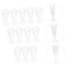 GRIRIW 12 Pack Disposable Transparent Glasses Bulk Stemless Wine Glasses for Party view 3