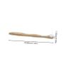 NOLITOY 12pcs Reusable Bamboo Tongue Cleaners Oral Care Tools for Tongue Coating Removal and Fresh Breath Light Brown Soft Bristles view 2