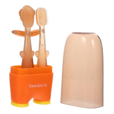 Didiseaon 1set and Toothbrushes for Boy Girl Gentle Oral Care for Delicate Mouths Design for Early Months Autumn