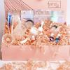Tisspoms 2LB Peach Crinkle Cut Paper Shred Filler, Paper Shreds for Basket Fillers, Birthday, Gift Wrapping, Anniversary, Wedding, Mother's Day, Graduation Women Girl Craft Gift Decor Party Filler view 4