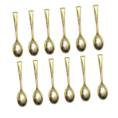 KOMBIUDA 48pcs Mini Disposable Spoons Elegant Dessert Spoons for Parties Weddings Catering Versatile Mini Pudding Ice Cream for Home Restaurant Use