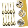 KOMBIUDA 48pcs Mini Disposable Spoons Elegant Dessert Spoons for Parties Weddings Catering Versatile Mini Pudding Ice Cream for Home Restaurant Use view 4