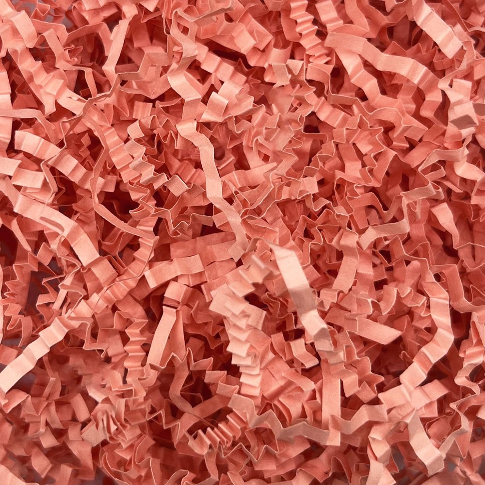 2LB Crinkle Cut Paper Shred Filler, Paper Shreds for Basket Fillers, Birthday, Gift Wrapping, Anniversary, New Years, Wedding, Halloween, Thanksgiving, Christmas Gift Decor Party Filler (Flesh Pink)