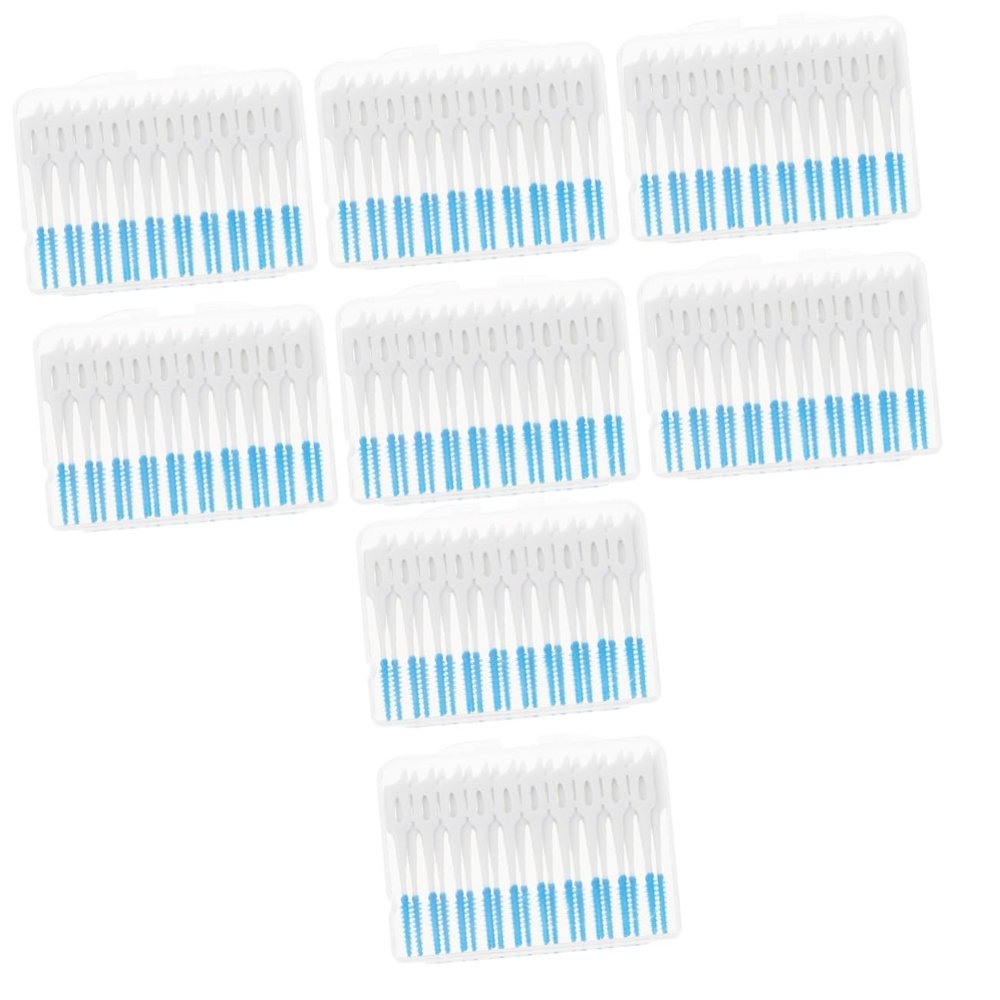 NOLITOY 320pcs Elastic Interdental Oral Cleaners Brush for Plaque Removal Tooth Scrapers Dental Tools for Home Use