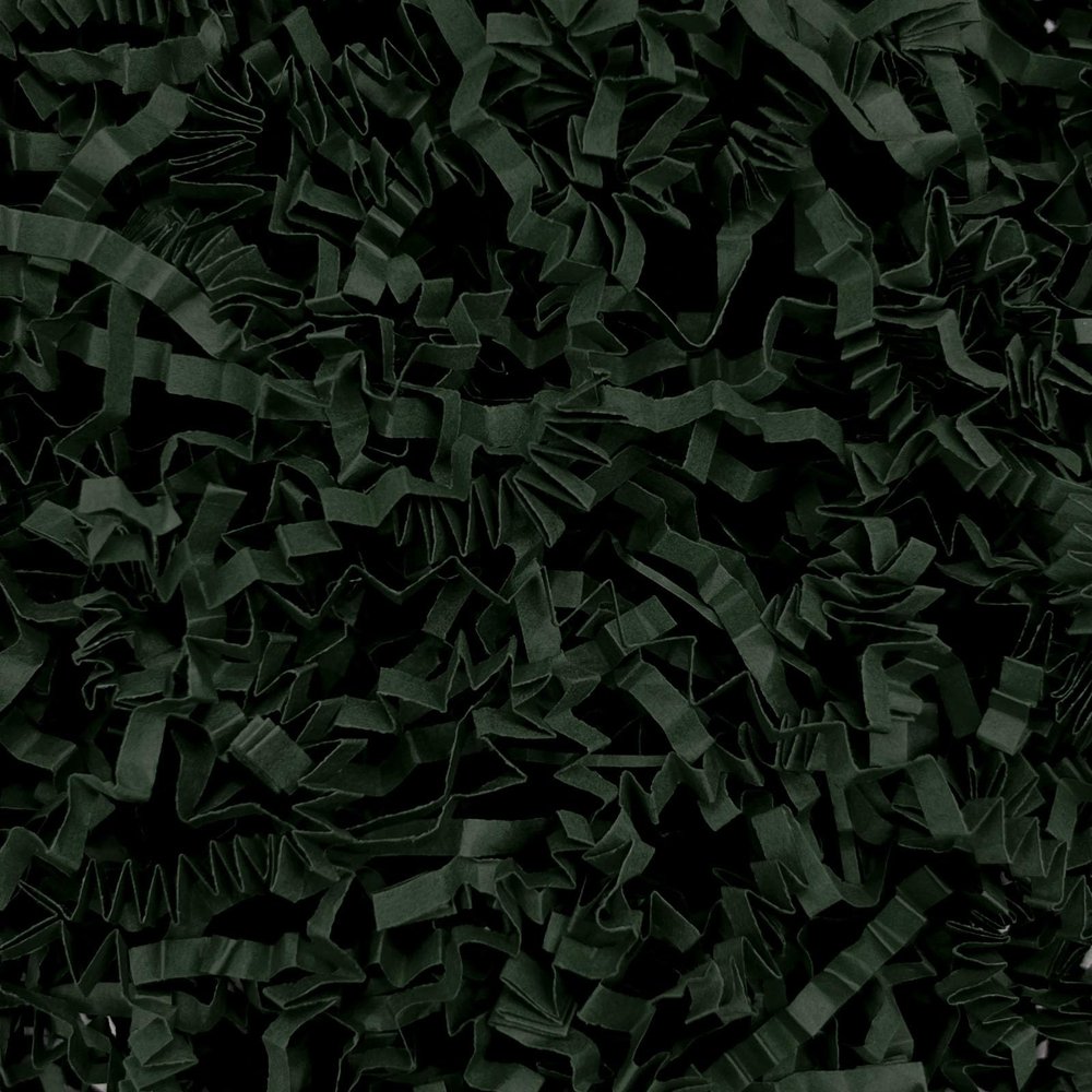 2LB Dark Green Crinkle Cut Paper Shred Filler, Paper Shreds for Basket Fillers, Birthday, Gift Wrapping, Anniversary, New Years, Wedding, Halloween, Thanksgiving, Christmas Gift Decor Party Filler