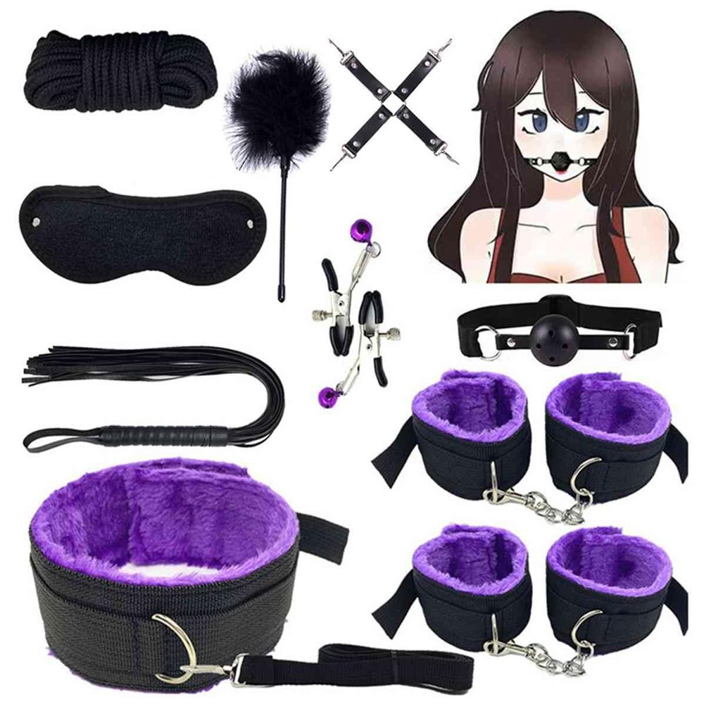 Bondge Ties for King Bed Restraints Kit for Adult Couples Sex Handcuff Toys Thigh Sex Things for Couples Kinky Play Hand Leg Cuffs Strap Set Ankle Wrist Bed Restraints for Queen Size Bed Bar Sweater