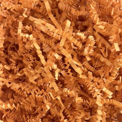 2LB Light Orange Crinkle Cut Paper Shred Filler, Paper Shreds for Basket Fillers, Birthday, Gift Wrapping, Anniversary, New Years, Wedding, Halloween, Thanksgiving, Christmas Gift Decor Party Filler