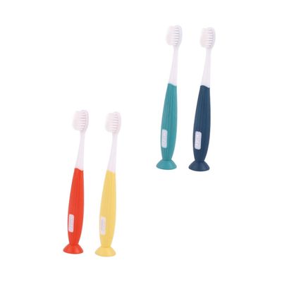 FOMIYES 4pcs Healthy Material Boys and Girls Toothbrush Years Soft Bristles Toothbrush for Boys and Girls