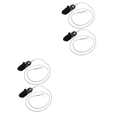 FOMIYES 4pcs Hearing Aid Lanyard Portable Rechargeable Hearing Aids Clip Protector