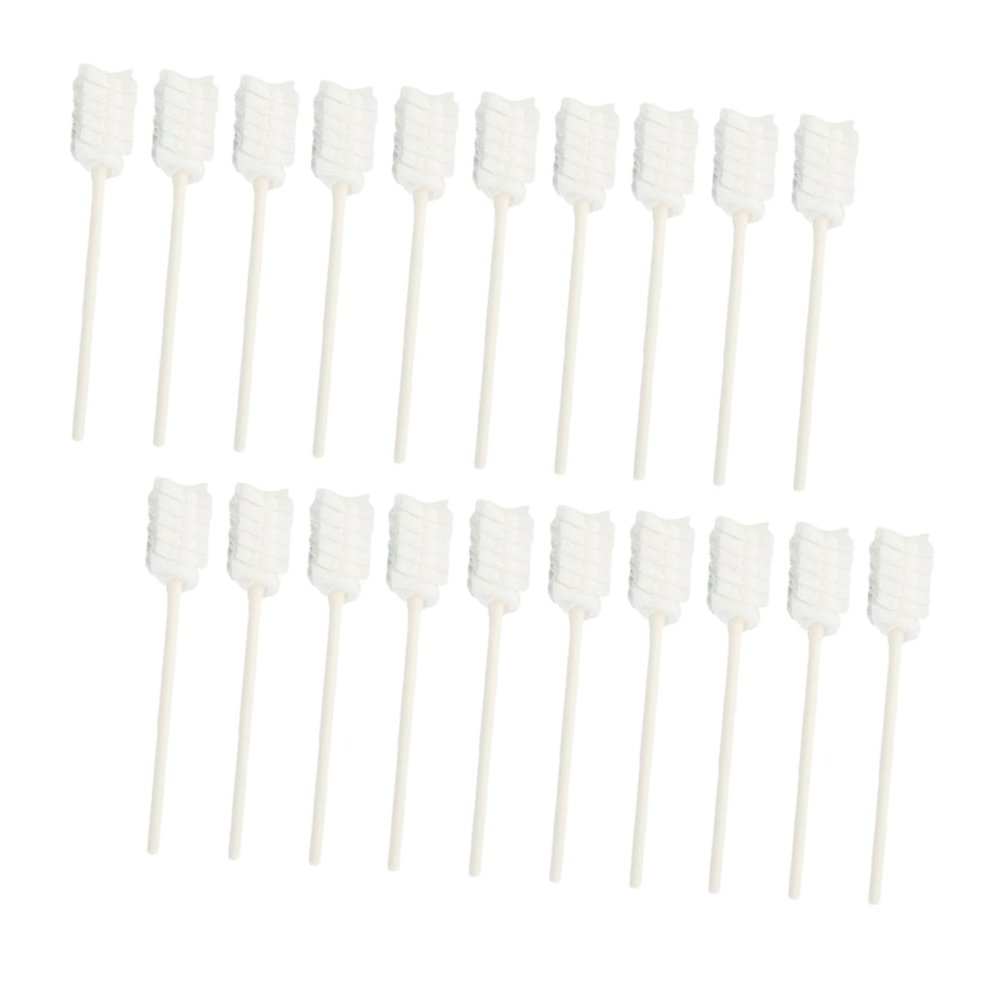 GOOHOCHY 30pcs Disposable Tongue-coating Infant Tongue Cleaners Oral Care Brush Set Scraper Boys and Girls Baby Mouth Swabs