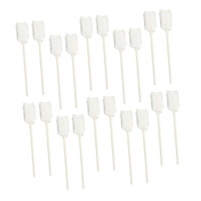 FRCOLOR Baby Oral Care Brush Cleaning Brush Set 30pcs Disposable Newborn Gentle Gauze Paper Stick for Newborn