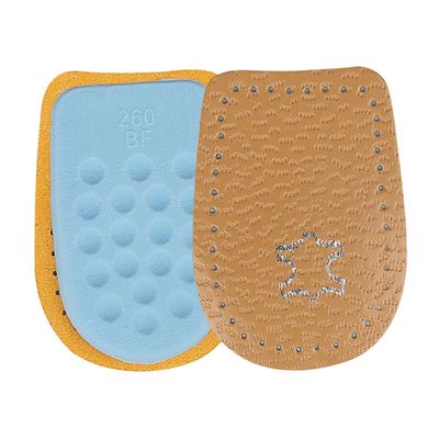 TOVINANNA 1pair Unisex Heel Pads Cushioned Latex Microfiber Leather Shoe Inserts for Comfortable Heel Support Breathable Non-Skid Design for High and Everyday Wear Brown