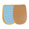 TOVINANNA 1pair Unisex Heel Pads Cushioned Latex Microfiber Leather Shoe Inserts for Comfortable Heel Support Breathable Non-Skid Design for High and Everyday Wear Brown view 1