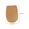 TOVINANNA 1pair Unisex Heel Pads Cushioned Latex Microfiber Leather Shoe Inserts for Comfortable Heel Support Breathable Non-Skid Design for High and Everyday Wear Brown view 2
