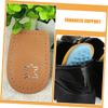 TOVINANNA 1pair Unisex Heel Pads Cushioned Latex Microfiber Leather Shoe Inserts for Comfortable Heel Support Breathable Non-Skid Design for High and Everyday Wear Brown view 3