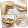 1set Artificial Silk Sleeping Mask Set Eye Mask Hair Tie Hairband Storage Bag Comfortable Sleep Eye Cover for Travel Relaxation and Fatigue Relief view 2