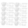 JECOMPRIS 50pcs Plastic Pudding Cups Lids Disposable Dessert Bowls Cream for Yogurt Treats view 1