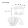 JECOMPRIS 50pcs Plastic Pudding Cups Lids Disposable Dessert Bowls Cream for Yogurt Treats view 4